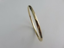 Gold Slave Bangle Soft D Shape