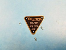GENUINE TRIUMPH BRASS PATENT