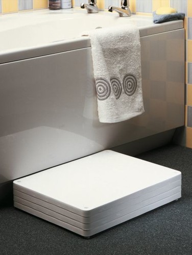 Adjustable height bath step - bath,