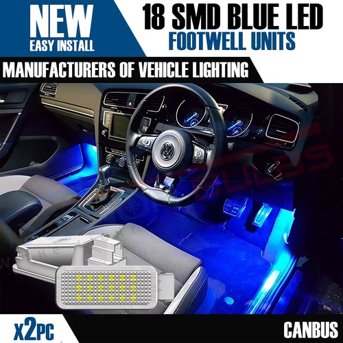 Led blue footwell door - 2x, vw