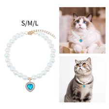 Dog Cat Pearl Necklace Dog