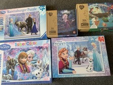 Five Disney Princess (Mainly Frozen) Puzzles, 60–104Pieces