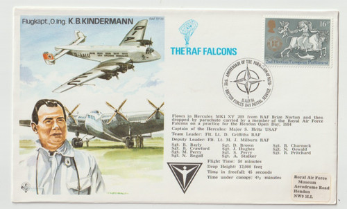 1984 flown cover - gb,