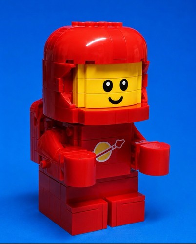 Retro space astronaut building - astronaut,