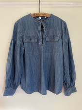 AND/OR - Denim Blouse with