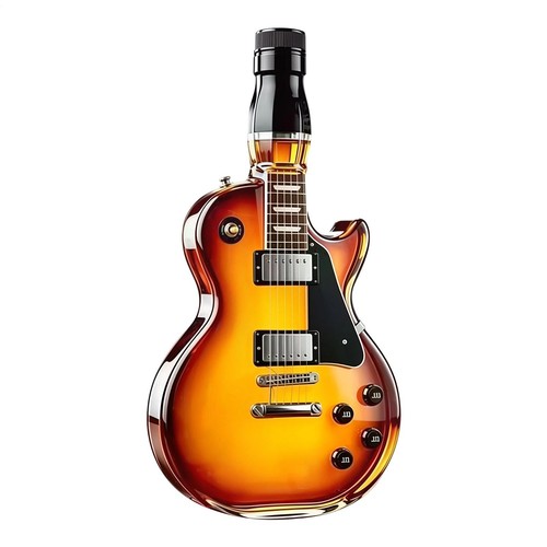 Guitar shaped whiskey bottle - shaped,