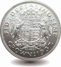 1937 George VI Crown Coin - Uncirculated Excellent Condition Coronation Year