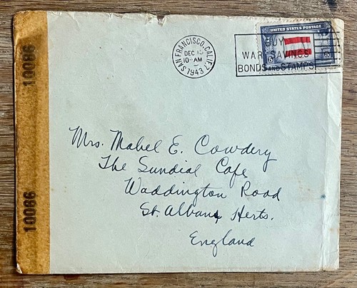 Wwii 1943 censor - wwii, s