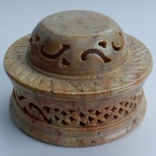 Hand-Carved Soapstone Lidded