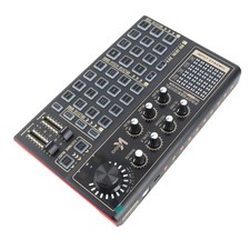 Live Sound Card Sound Board With Multiple DJ Mixer Effects Voice Changer And LED