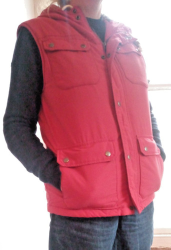 Vintage gilet red - gilet, jack