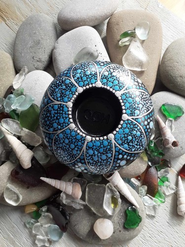 Mandala tea light holder - tea,