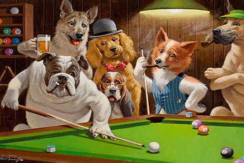 Art wall dogs - art,