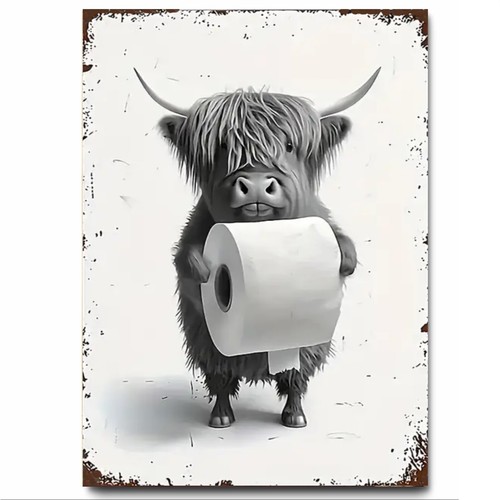 Toilet roll highland cow - roll, by