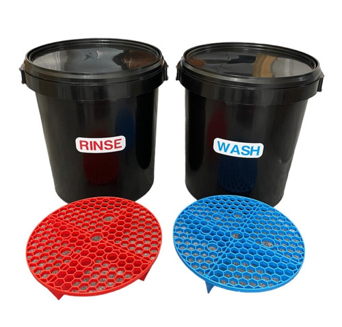 Car wash rinse buckets - wash,