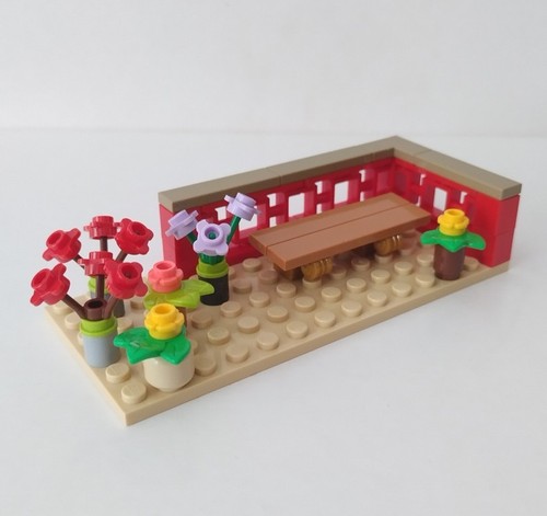 Lego 6x14 courtyard flower - lego,