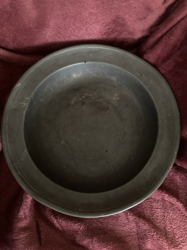 Rare pewter plate dated - rare,