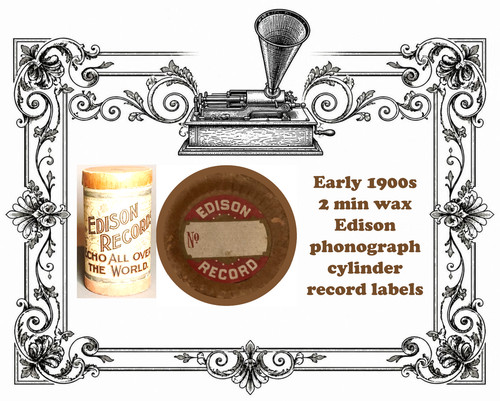 Early edison wax phonograph - early,