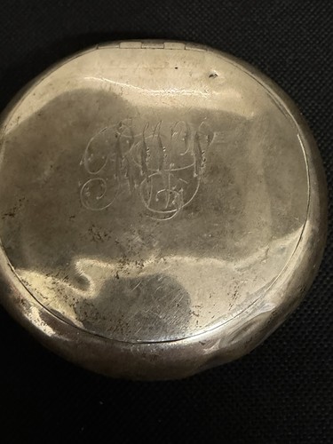 Solid silver snuff tobacco - snuff,