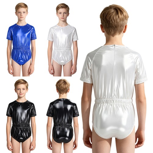 Kids adaptive glossy jumpsuit - adaptive,