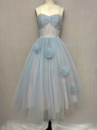 Vtg 50s prom party dress - party,