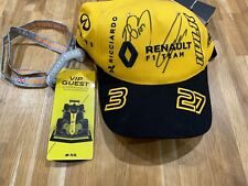 Signed Alain Prost and Nico Hulkenburg Renault Cap 