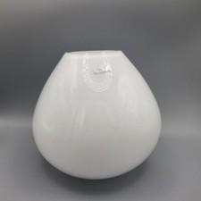 White LSA Glass Vase