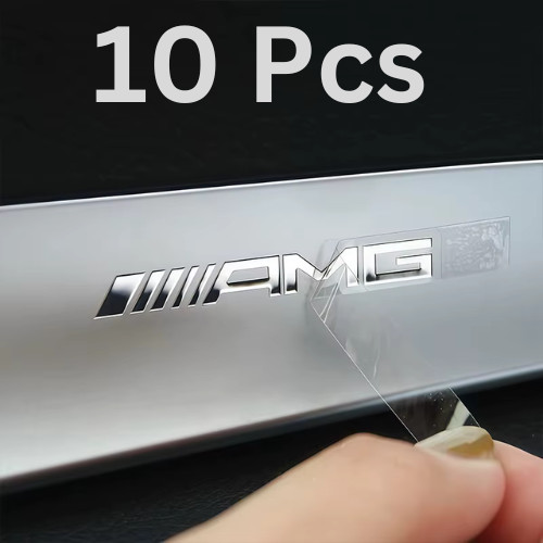 10pcs amg badge emblems - amg, 3d