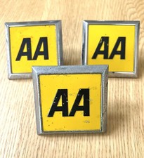 VINTAGE Square AA Car Badges