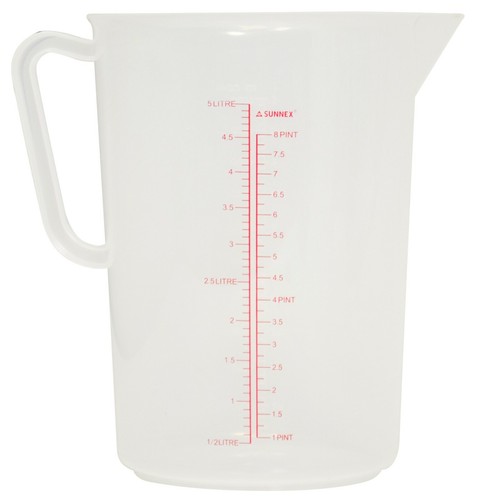 Plastic measuring jug litre - measuring, 5