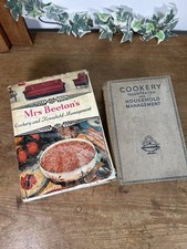 Mrs Beeton's Cookery And Household Management 1961 & Cookery Illustrated Books