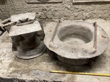 USED FIBREGLASS AND LATEX MOULD CASE STONE GARDEN ORNAMENT PLANTER