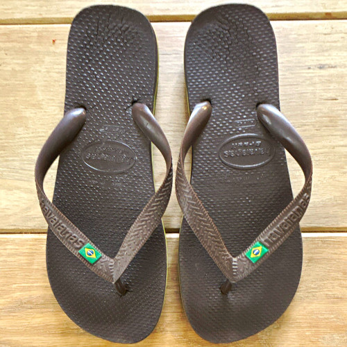 Havaianas men brown rubber - brown,