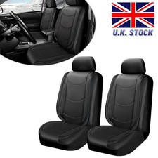 For Skoda Fabia Car Seat Covers Front Set Black Waterproof Leather Protectors
