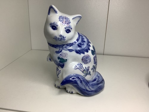 Blue white hand painted - hand,