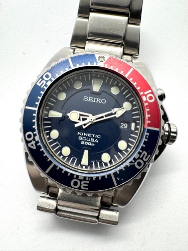 Seiko 5m62 0bl0 pepsi bezel - seiko,