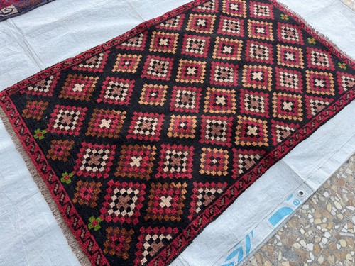 Black afghan baluchi - baluchi, geometric