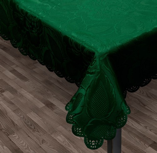 Rose jacquard table linen - table,