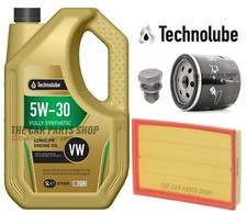 SERVICE KIT FOR VW POLO TWIST 1.4 PETROL MK4 9N 5L TECHNOLUBE & AIR OIL FILTER