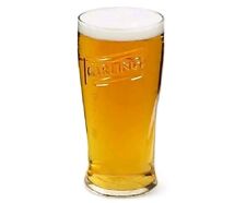 2 X Carling Pint Glasses Beer Embossed CE Marked Brand New Pub Man Cave Home Bar