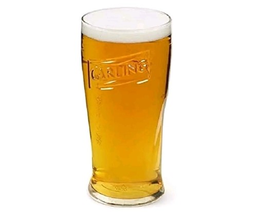 Carling pint glass beer - 1,