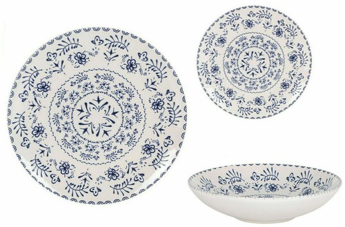 Piece dinner set blur plates - set,