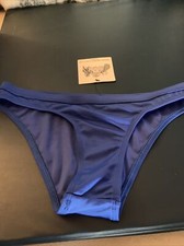BNWT BLUE WOLF & WHISTLE  ‘TOPSHOP'  BIKINI BOTTOMS POLYESTER/ELASTANE SIZE 8