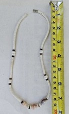 Vintage Shell Necklace White Seashell Necklace Late 90s 2000s Surfer Necklace