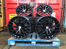 18" NEW R8 BLACK Style WHEELS & TYRES X4 - SALE AUDI A3 A4 A6 TT