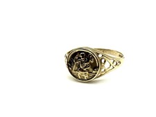 9ct Gold St. Christopher Ring