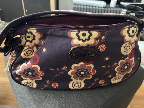 Dark burgundy floral canvas - floral,
