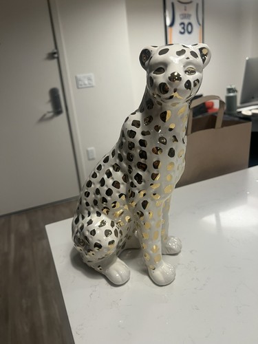 Cheetah statue home decor - statue,