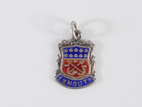 Vintage silver exmouth enamel - vintage,