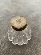 Antique pressed glass inkwell - pressed,